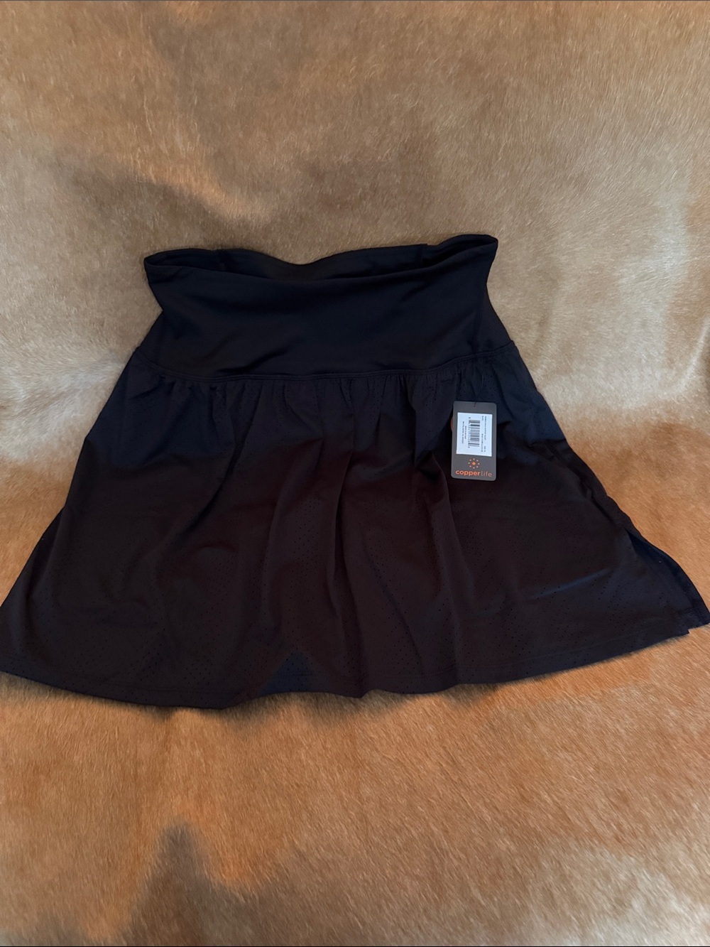 Cooper Life Black Performance Skort with Wide back support Waistband